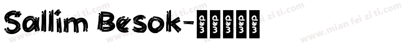 Sallim Besok字体转换